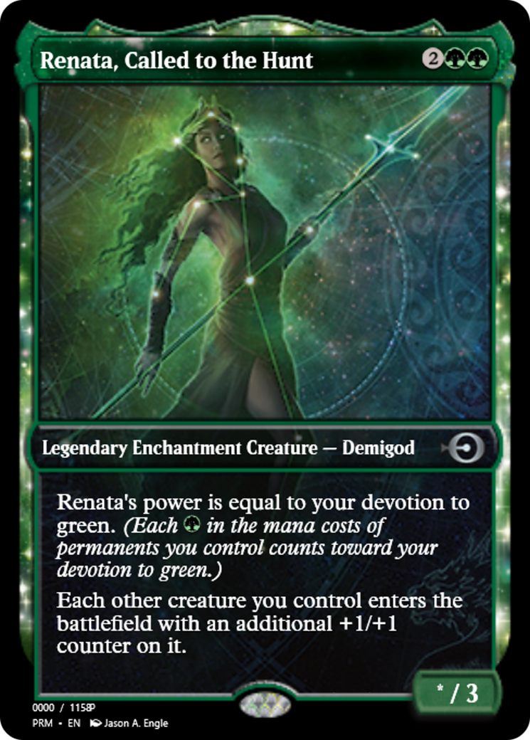 Renata, Called to the Hunt (PRM-79859) - Magic Online Promos: (enchantment)