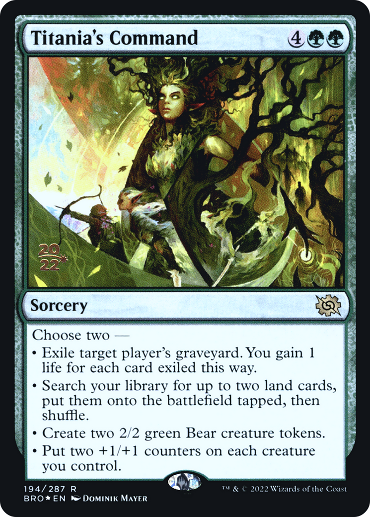 Titania's Command (PRE-194S) - The Brothers' War Promos Foil