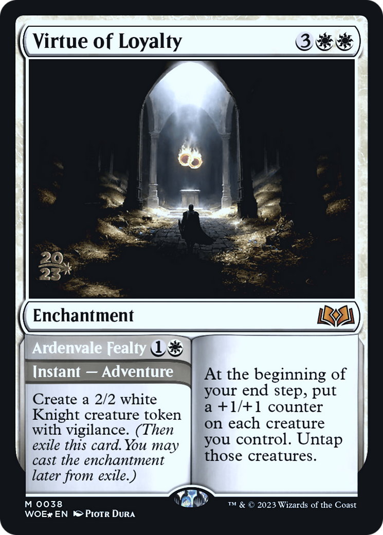 Virtue of Loyalty (PRE-38S) - Wilds of Eldraine Promos Foil
