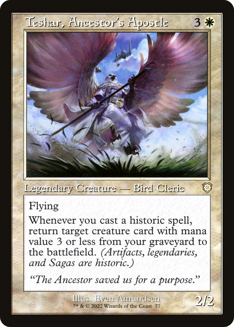Teshar, Ancestor's Apostle⁣ - Commander: The Brothers' War⁣ (Rare)⁣ [77]