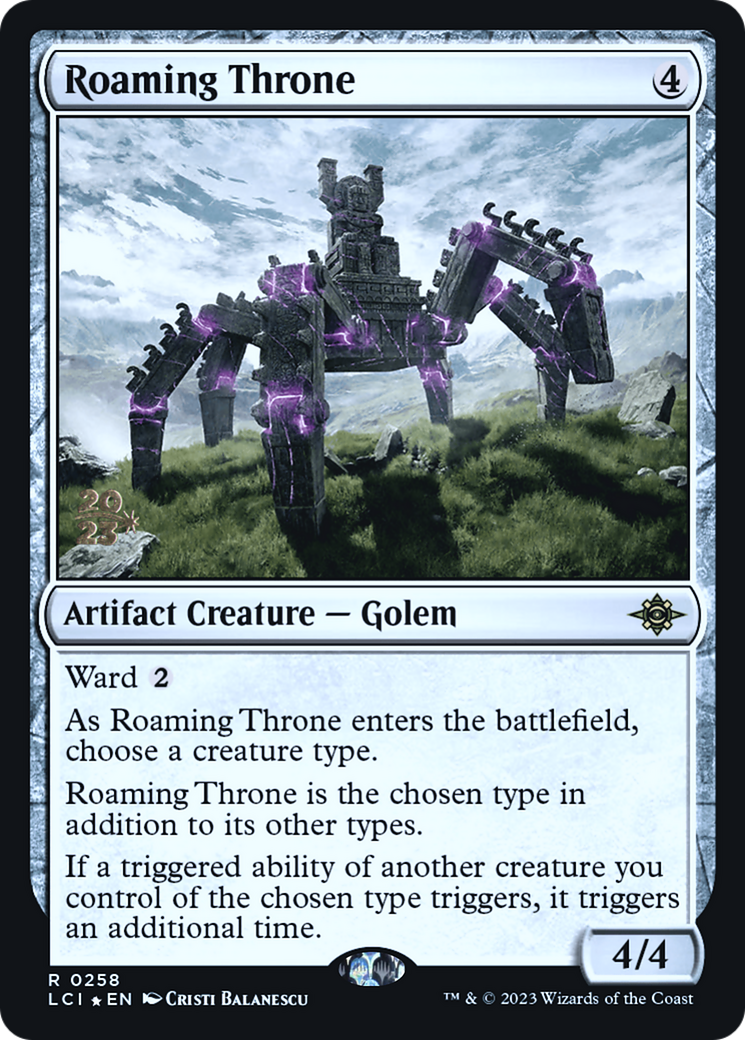 Roaming Throne (PRE-258S) - The Lost Caverns of Ixalan Promos Foil