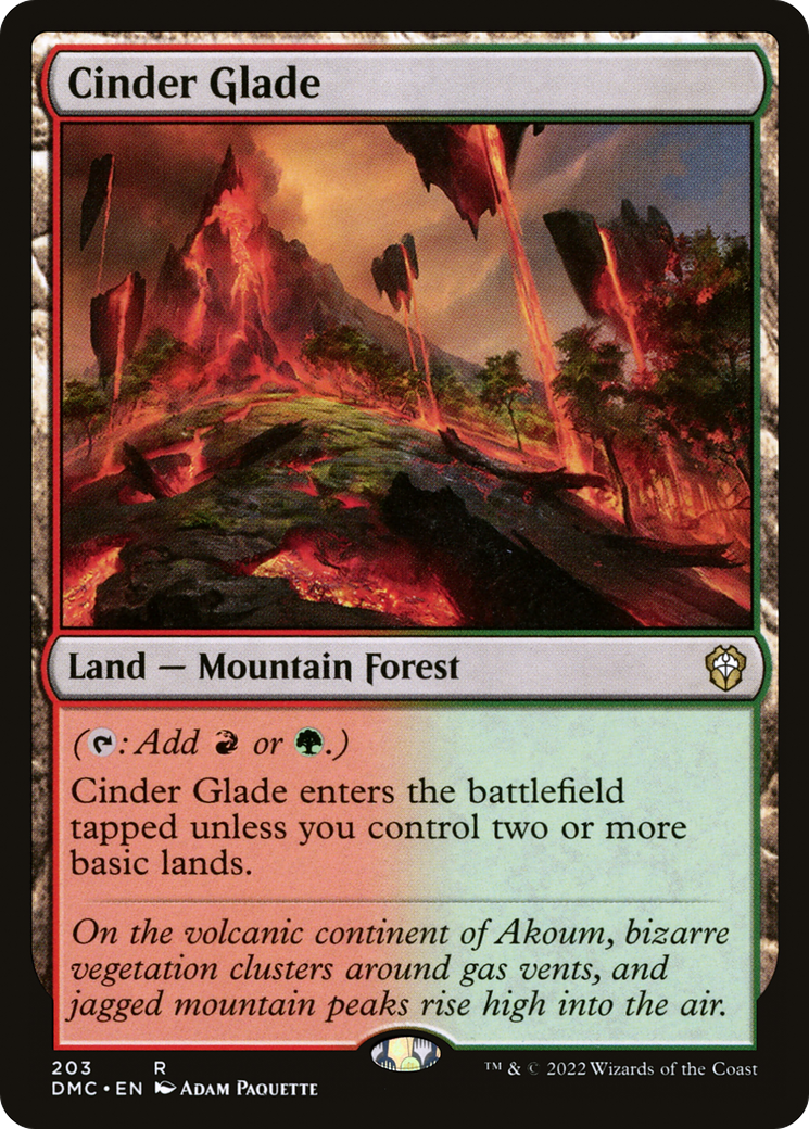 Cinder Glade⁣ - Commander: Dominaria United⁣ (Rare)⁣ [203]