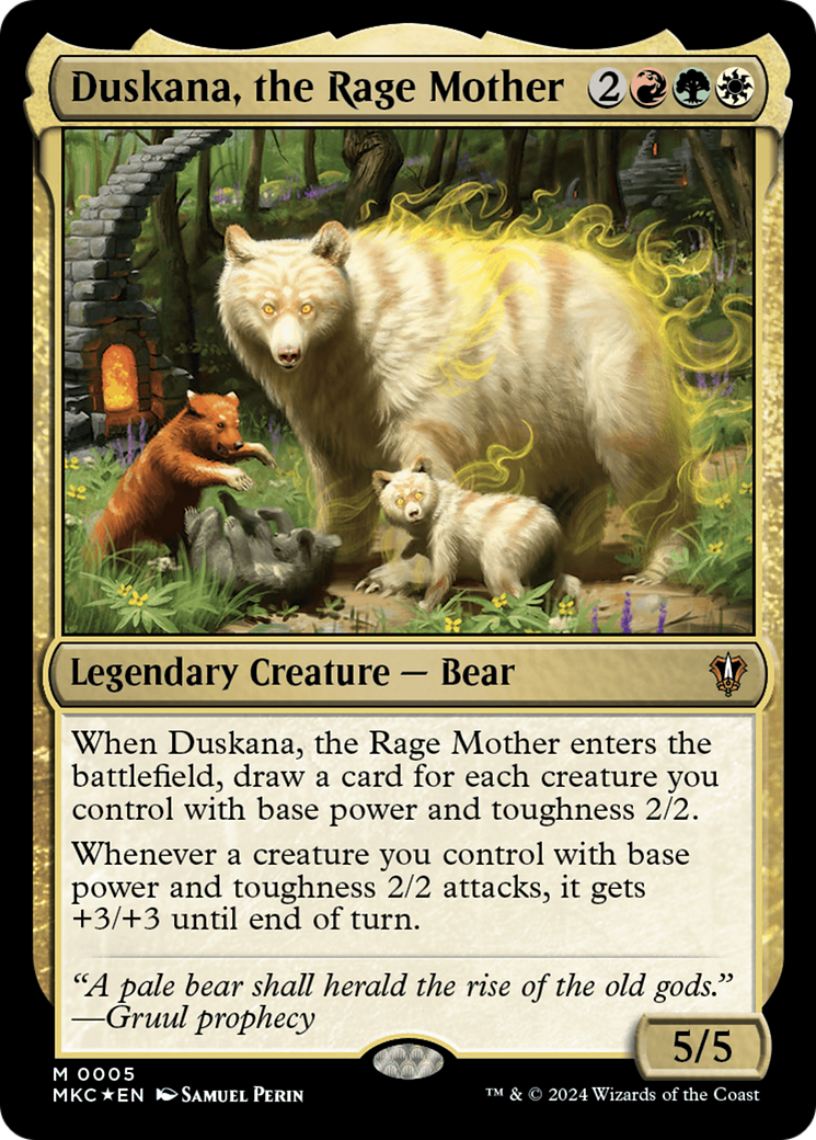 Duskana, the Rage Mother⁣ - Commander: Murders at Karlov Manor⁣ (Mythic)⁣ [5]