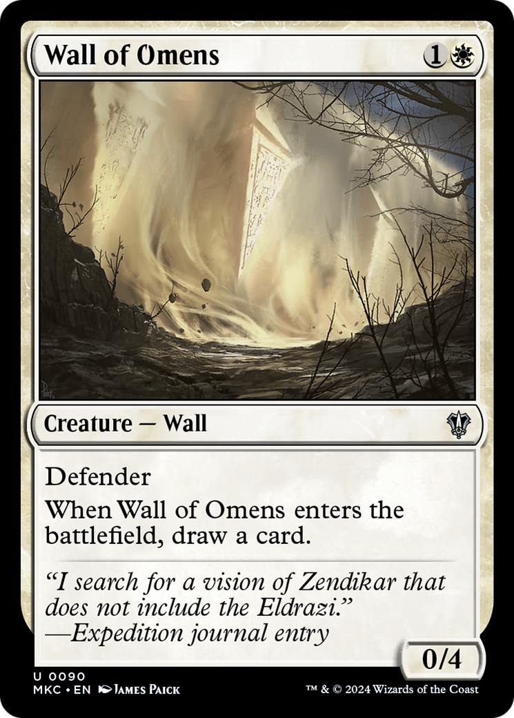 Wall of Omens⁣ - Commander: Murders at Karlov Manor⁣ (Uncommon)⁣ [90]