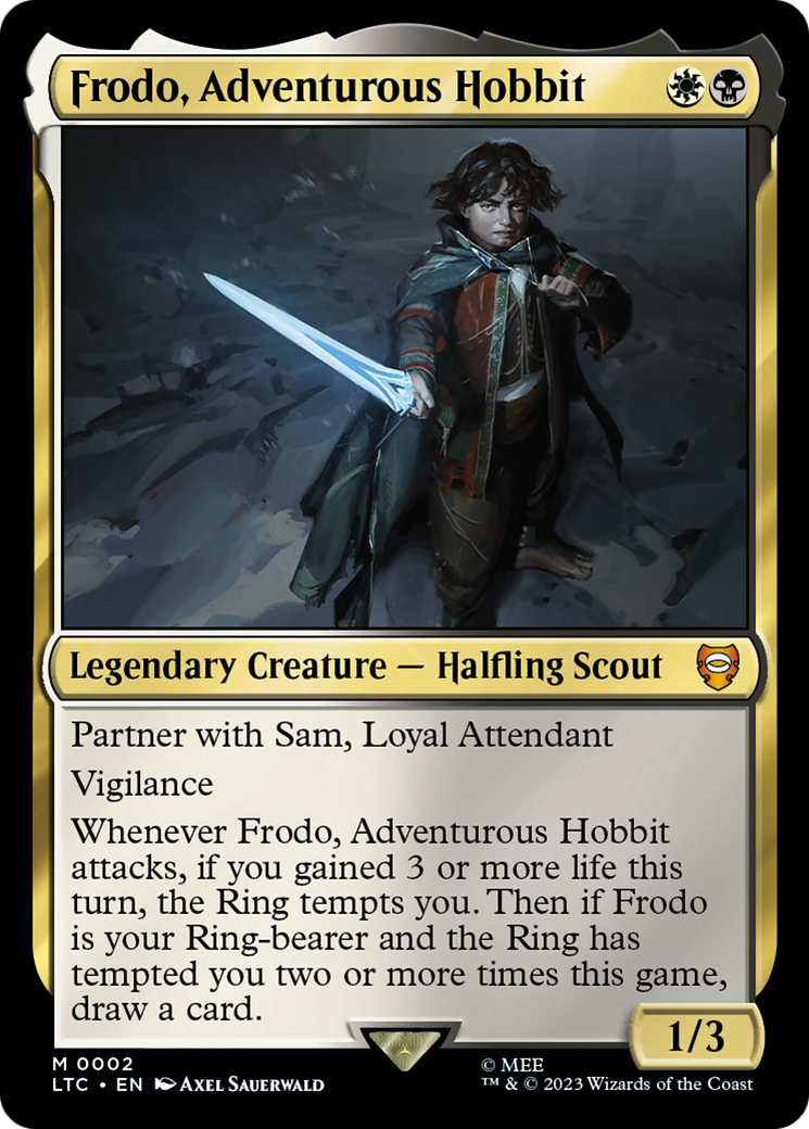Frodo, Adventurous Hobbit⁣ - Commander: The Lord of the Rings: Tales of Middle-earth⁣ (Mythic)⁣ [2]