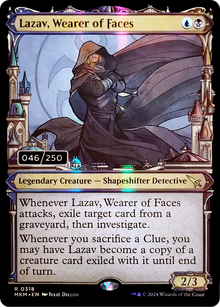 Lazav, Wearer of Faces (Serial Numbered) (MKM-318) - Murders at Karlov Manor Foil