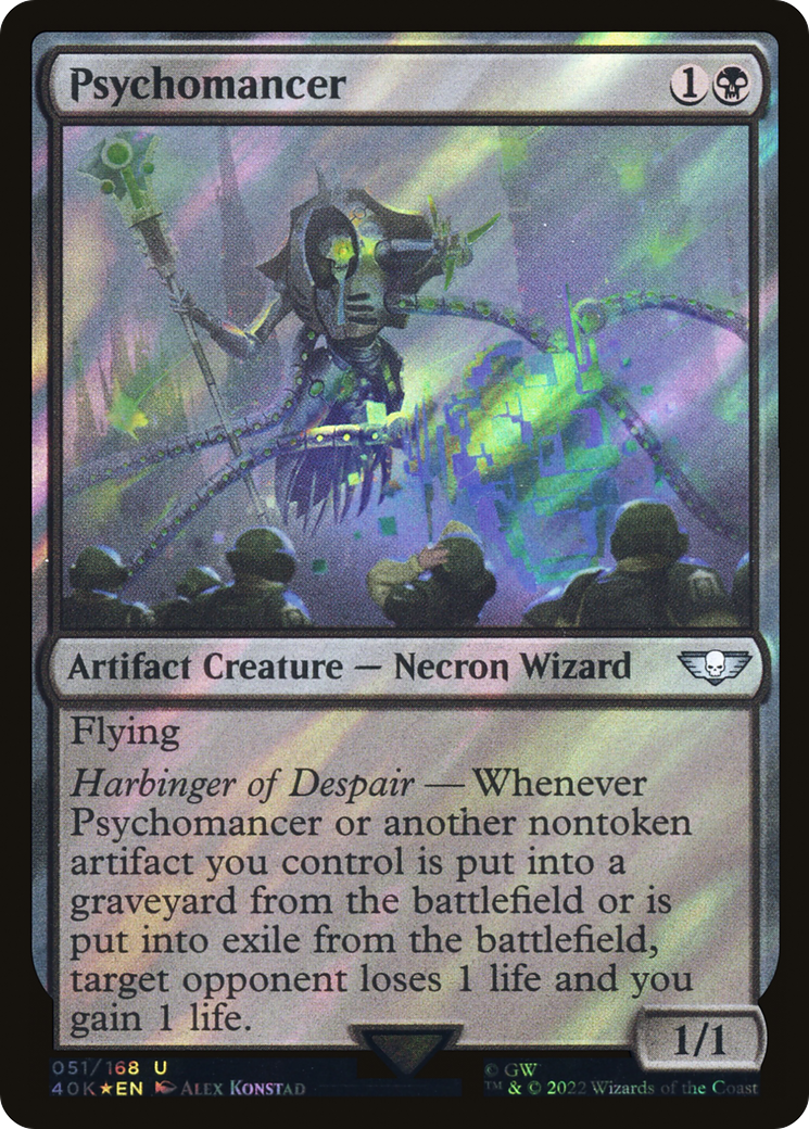 Psychomancer (Surge Foil) (40K-51★) - Warhammer 40,000 Commander Foil