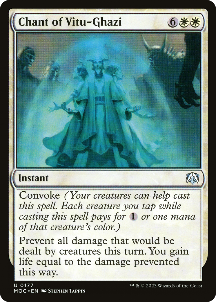 Chant of Vitu-Ghazi⁣ - Commander: March of the Machine⁣ (Uncommon)⁣ [177]