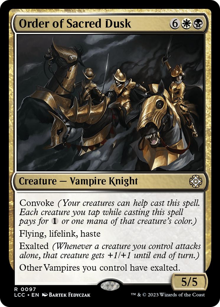Order of Sacred Dusk⁣ - Commander: The Lost Caverns of Ixalan⁣ (Rare)⁣ [97]