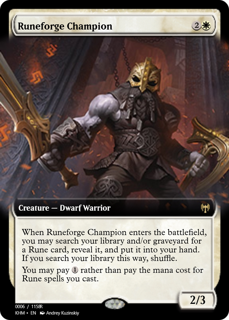 Runeforge Champion (PRM-88208) - Magic Online Promos Foil