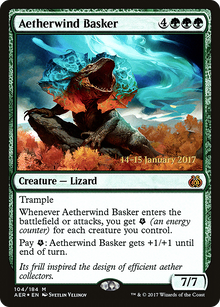 Aetherwind Basker (PRE-104S) - Aether Revolt Promos Foil