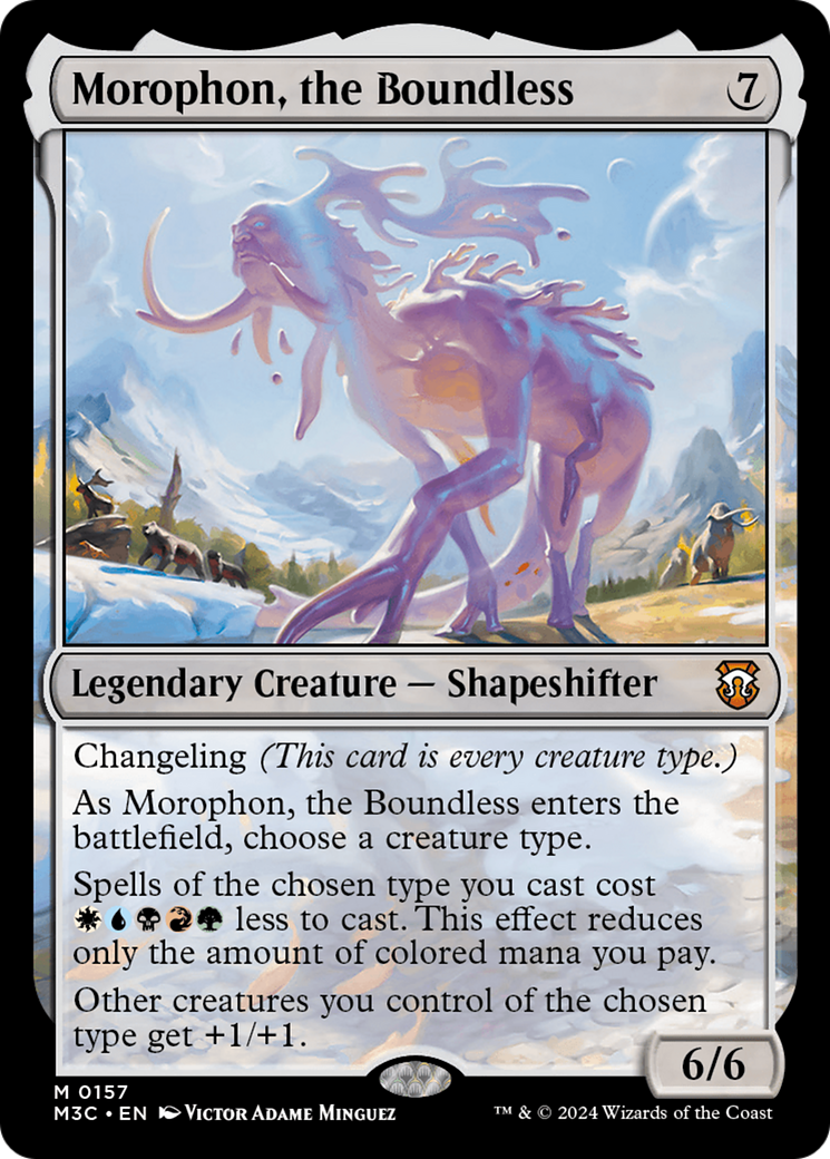 Morophon, the Boundless⁣ - Commander: Modern Horizons 3⁣ (Mythic)⁣ [157]