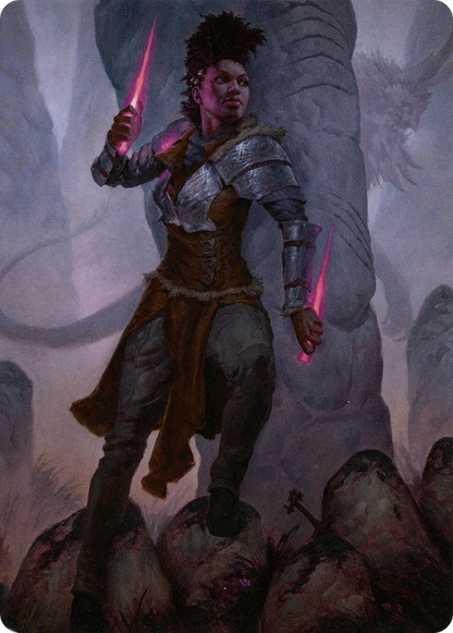 Kaya the Inexorable // Kaya the Inexorable (AKHM-058) - Kaldheim Art Series (Borderless) Foil