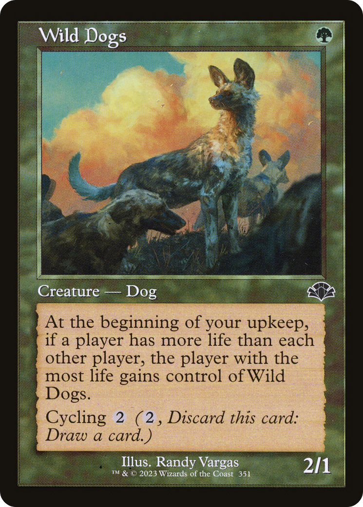 Wild Dogs (Retro Frame) (DMR-351) - Dominaria Remastered