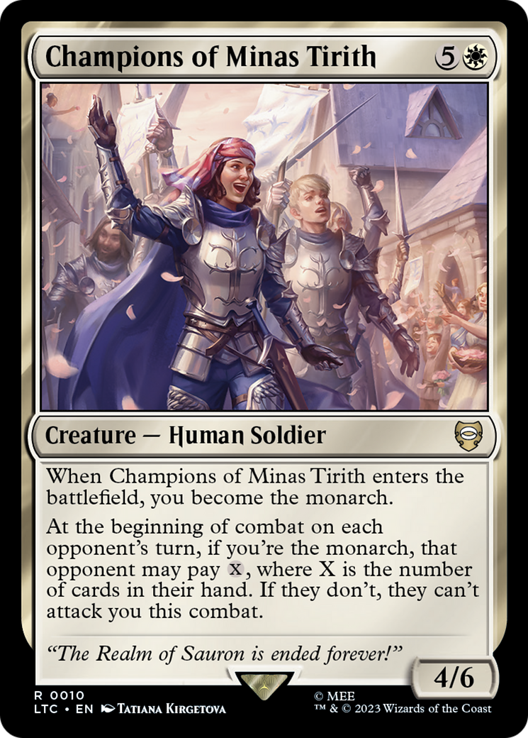 Champions of Minas Tirith⁣ - Commander: The Lord of the Rings: Tales of Middle-earth⁣ (Rare)⁣ [10]