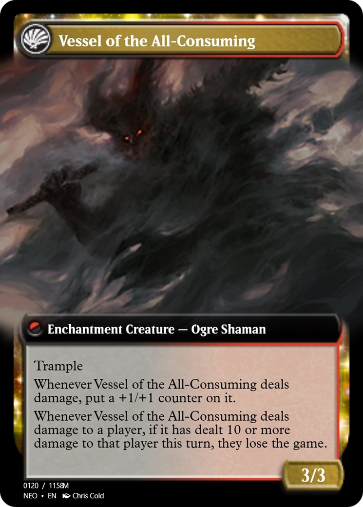 Hidetsugu Consumes All // Vessel of the All-Consuming (PRM-98105) - Magic Online Promos: (enchantment)