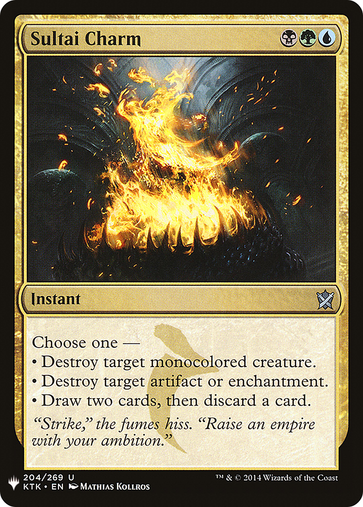 Sultai Charm (LIST-KTK-204) - The List