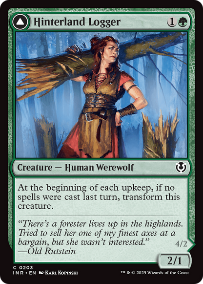 Hinterland Logger // Timber Shredder (INR-203) - Innistrad Remastered Foil