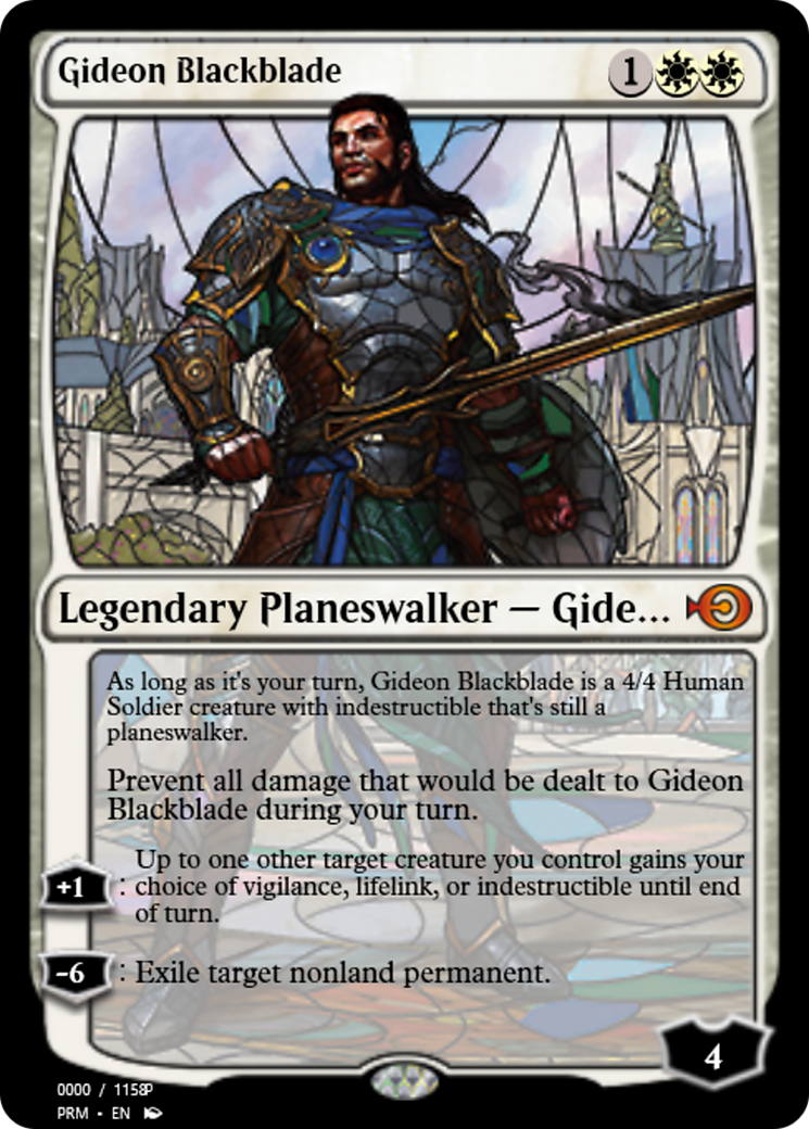 Gideon Blackblade (PRM-78019) - Magic Online Promos Foil