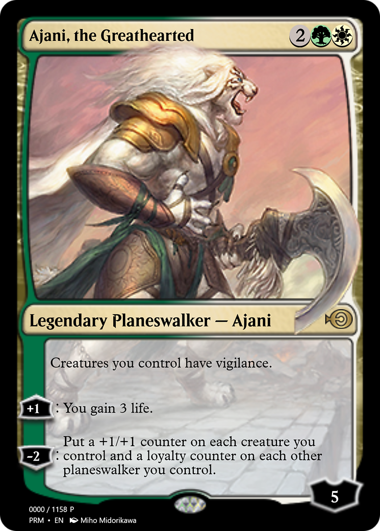 Ajani, the Greathearted (PRM-72295) - Magic Online Promos