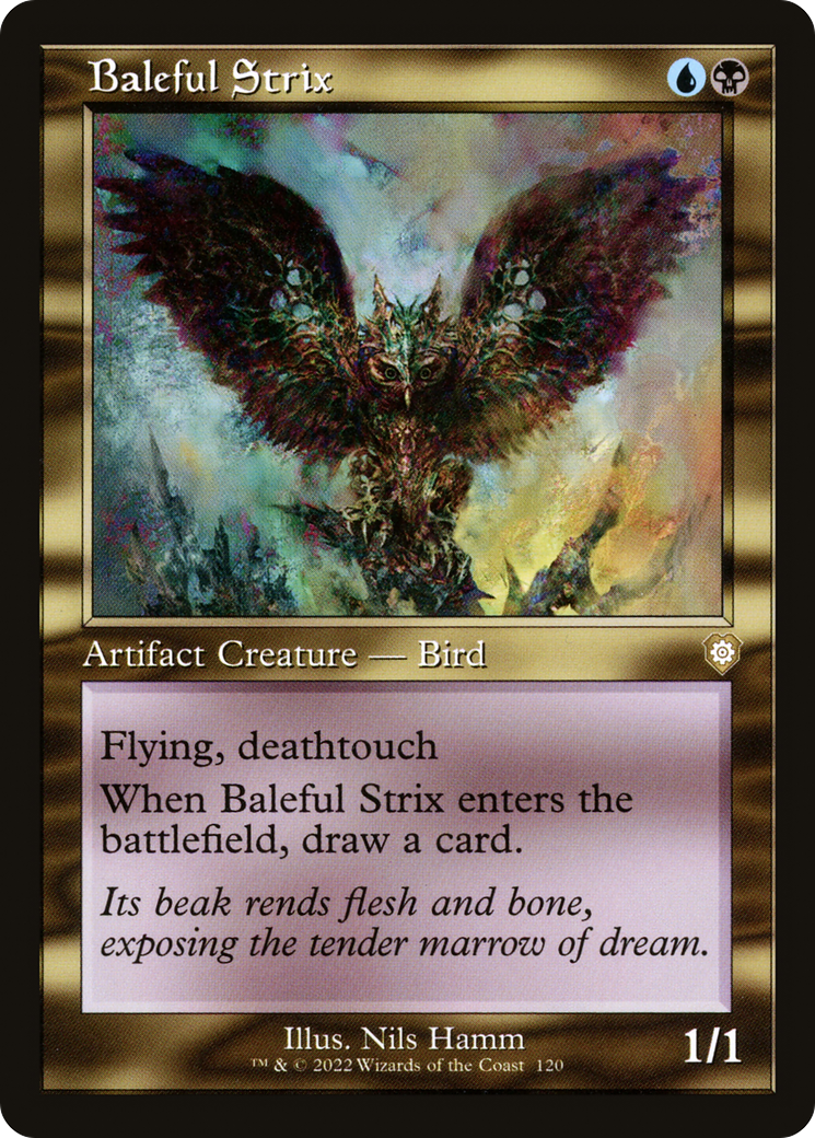 Baleful Strix⁣ - Commander: The Brothers' War⁣ (Rare)⁣ [120]