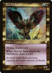 Baleful Strix⁣ - Commander: The Brothers' War⁣ (Rare)⁣ [120]