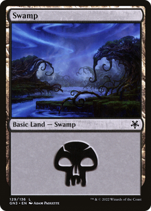 Swamp (V.2)⁣ - Game Night: Free For All⁣ (Land)⁣ [129]