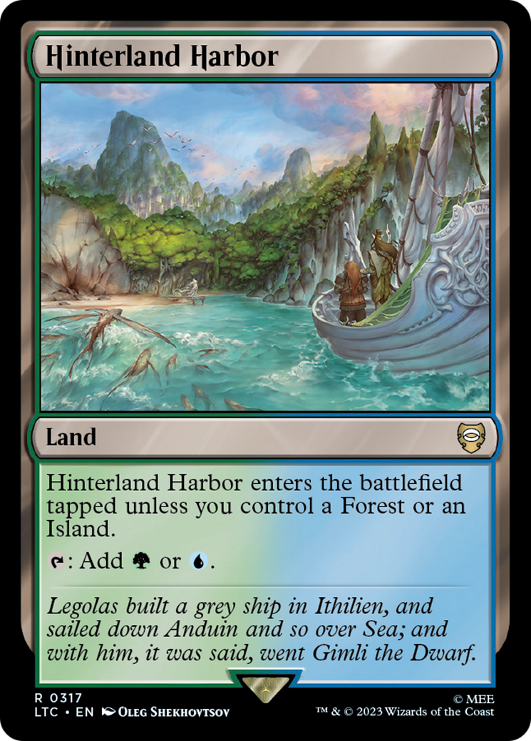 Hinterland Harbor⁣ - Commander: The Lord of the Rings: Tales of Middle-earth⁣ (Rare)⁣ [317]