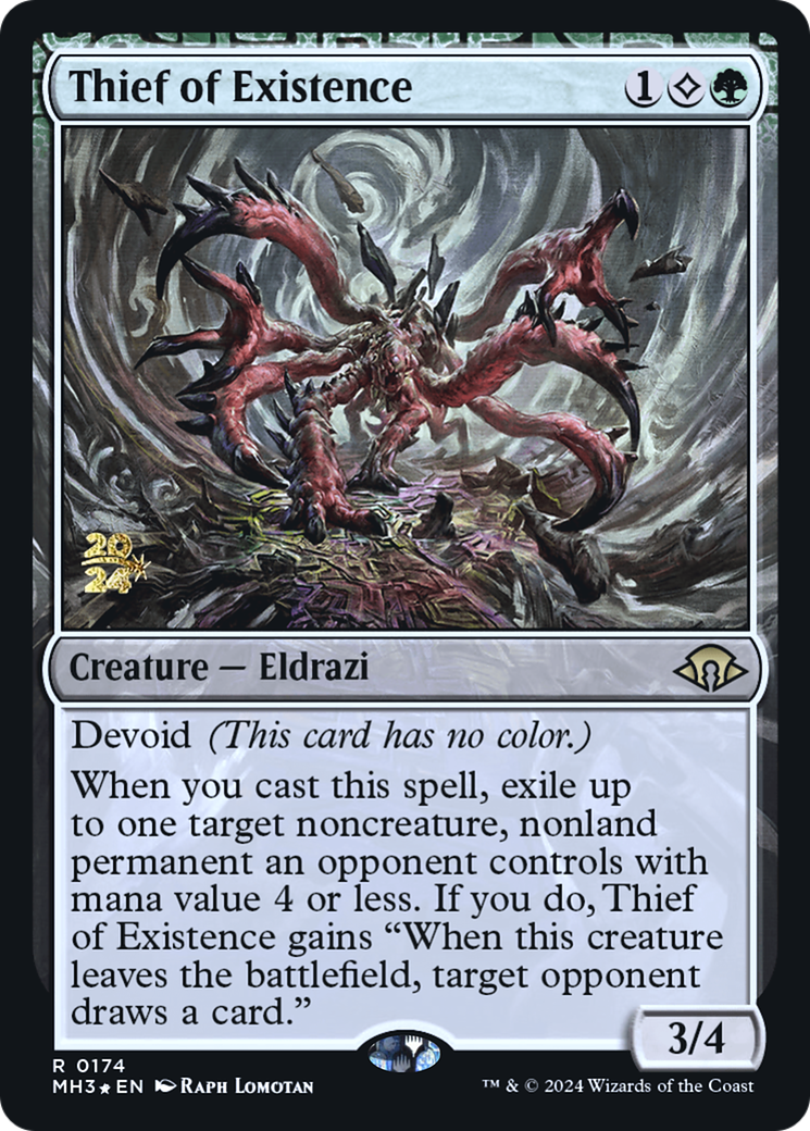 Thief of Existence (PRE-174S) - Modern Horizons 3 Promos: (devoid) Foil
