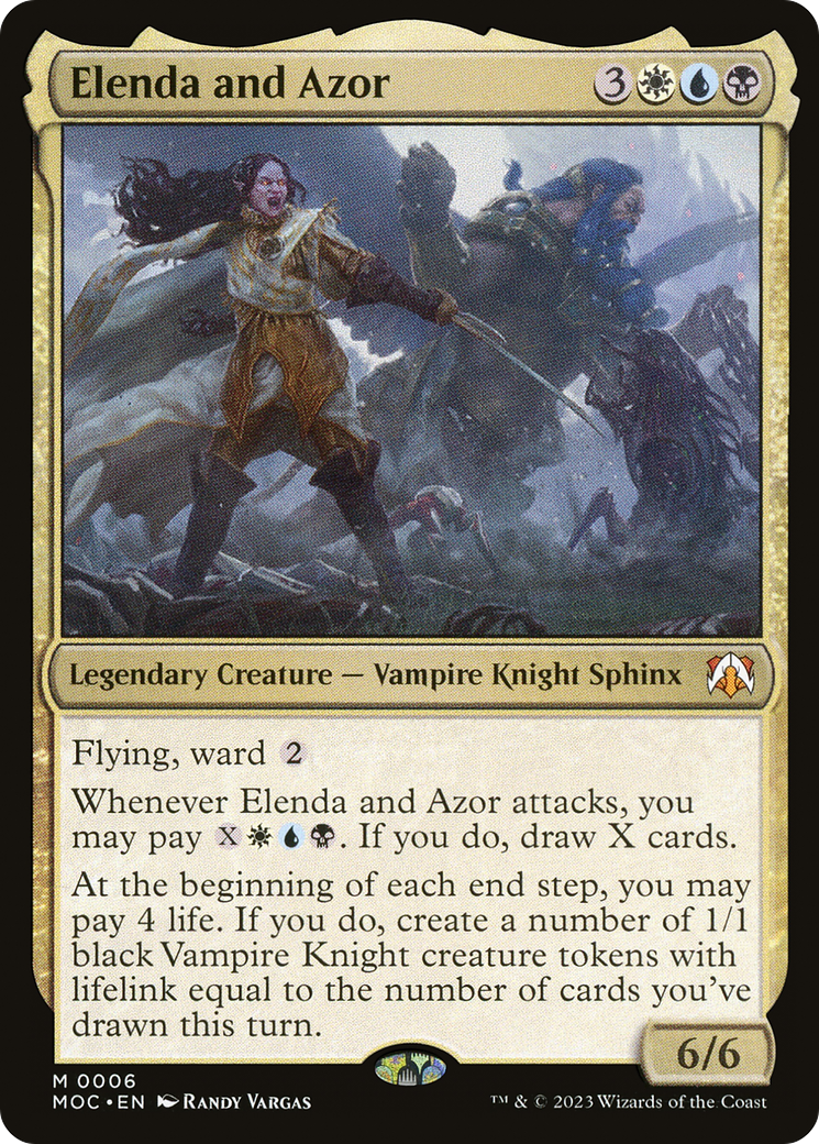 Elenda and Azor⁣ - Commander: March of the Machine⁣ (Mythic)⁣ [6]