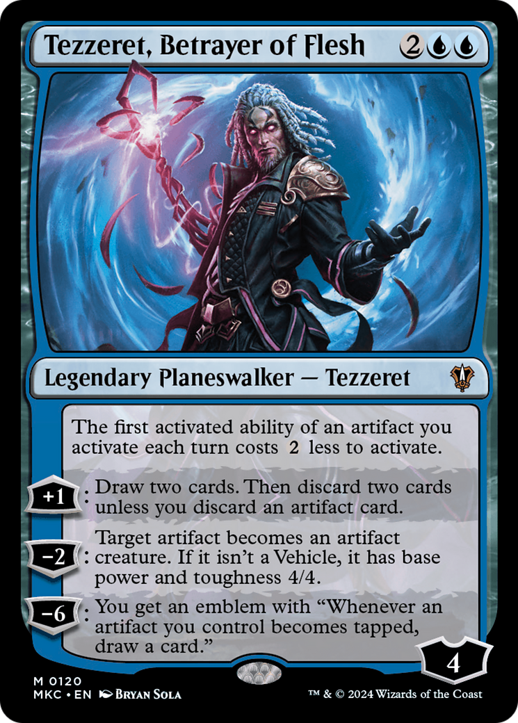 Tezzeret, Betrayer of Flesh⁣ - Commander: Murders at Karlov Manor⁣ (Mythic)⁣ [120]
