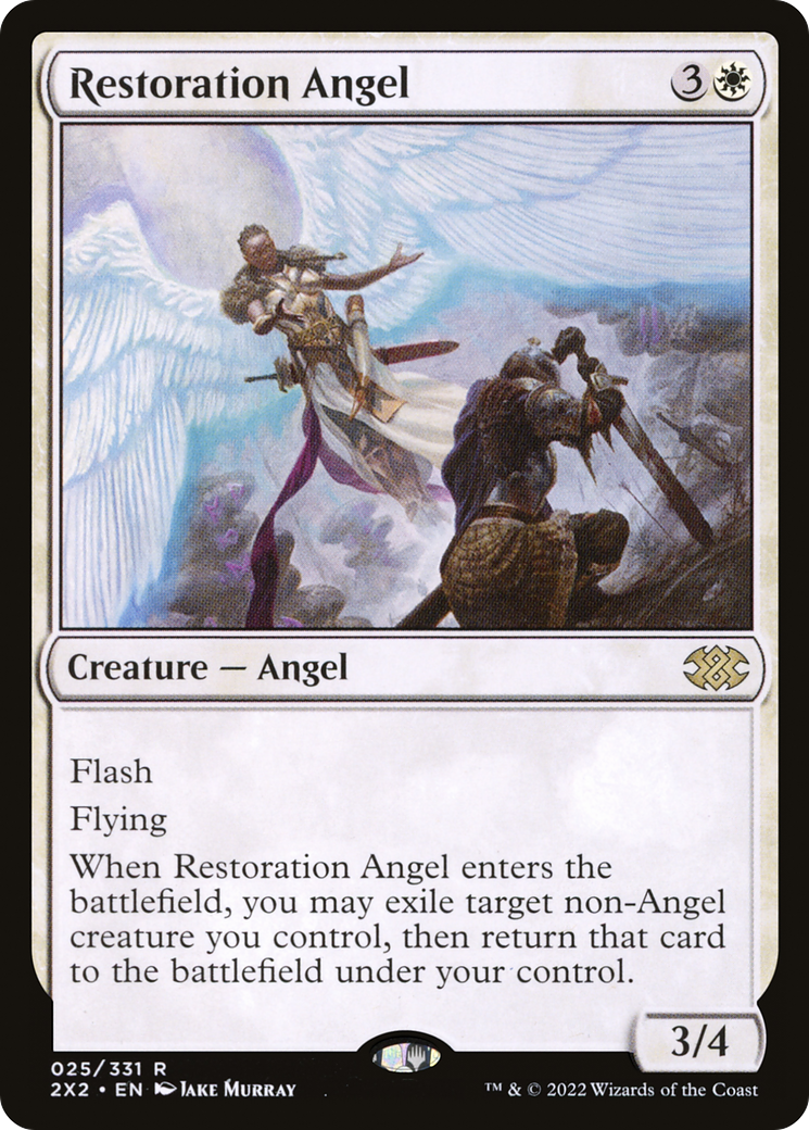Restoration Angel (2X2-025) - Double Masters 2022 Foil