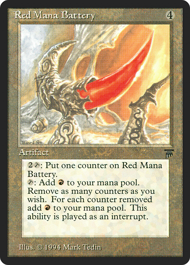 Red Mana Battery (LEG-291) - Legends