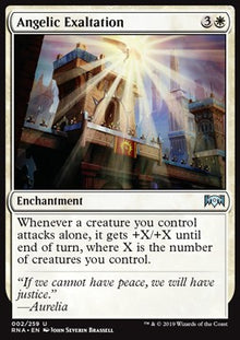 Angelic Exaltation⁣ - Ravnica Allegiance⁣ (Uncommon)⁣ [2]