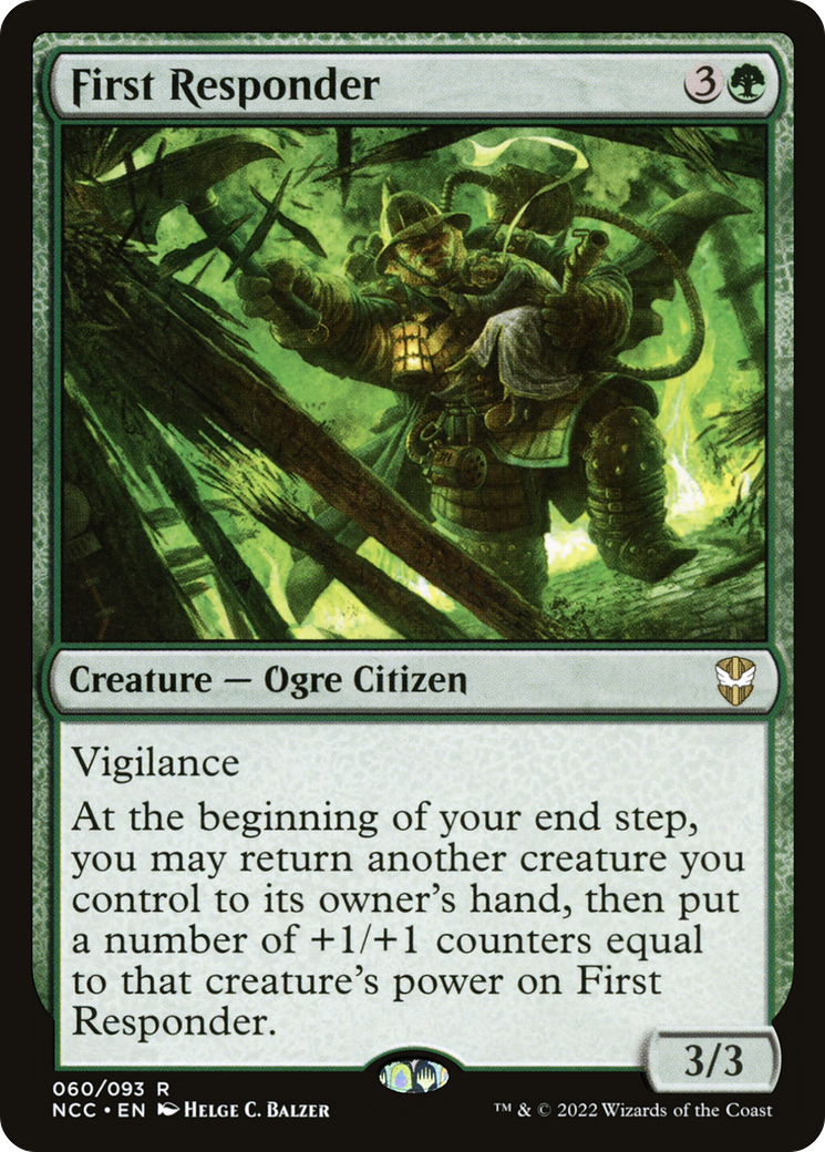 First Responder⁣ - Commander: Streets of New Capenna⁣ (Rare)⁣ [60]