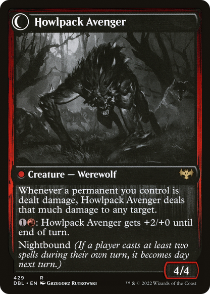 Ill-Tempered Loner (DBL-429) - Innistrad: Double Feature: (Double Faced Transform) Foil