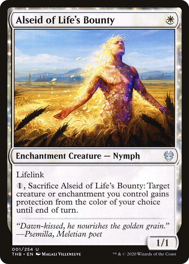Alseid of Life's Bounty (THB-001) - Theros Beyond Death: (enchantment)