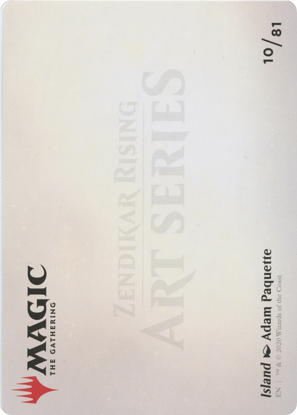 Island // Island (AZNR-010) - Zendikar Rising Art Series (Borderless)