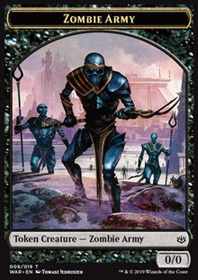 Zombie Army Token (Black 0/0) (V.2)⁣ - War of the Spark⁣ (Token)⁣ [T09]