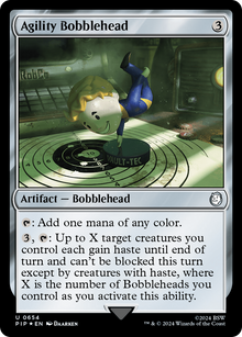 Agility Bobblehead (Surge Foil) (PIP-654) - Fallout Foil