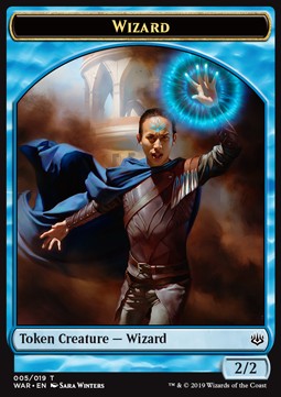 Wizard Token (Blue 2/2)⁣ - War of the Spark⁣ (Token)⁣ [T05]
