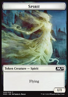 Spirit Token (White 1/1)⁣ - Core 2020⁣ (Token)⁣ [T03]