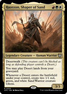 Hazezon, Shaper of Sand⁣ - Commander: Outlaws of Thunder Junction⁣ (Rare)⁣ [229]