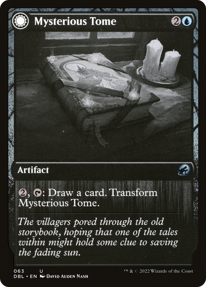 Mysterious Tome (DBL-063) - Innistrad: Double Feature: (Double Faced Transform) Foil