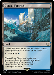 Glacial Fortress⁣ - Commander: The Lord of the Rings: Tales of Middle-earth⁣ (Rare)⁣ [315]
