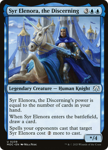 Syr Elenora, the Discerning⁣ - Commander: March of the Machine⁣ (Uncommon)⁣ [239]