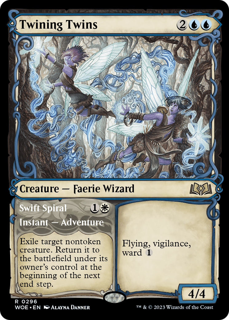 Twining Twins (Showcase) (WOE-296) - Wilds of Eldraine: (Showcase) Foil