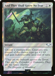 And They Shall Know No Fear (Surge Foil) (40K-09★) - Warhammer 40,000 Commander Foil