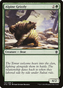 Alpine Grizzly (KTK-127) - Khans of Tarkir Foil