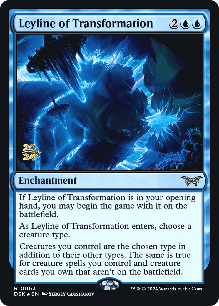 Leyline of Transformation (PRE-63S) - Duskmourn: House of Horror Promos Foil